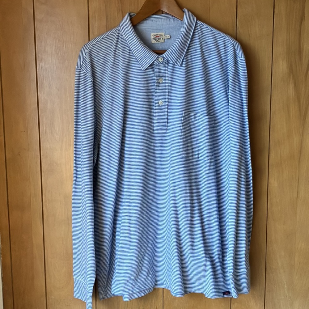 Faherty L/S Polo XXL